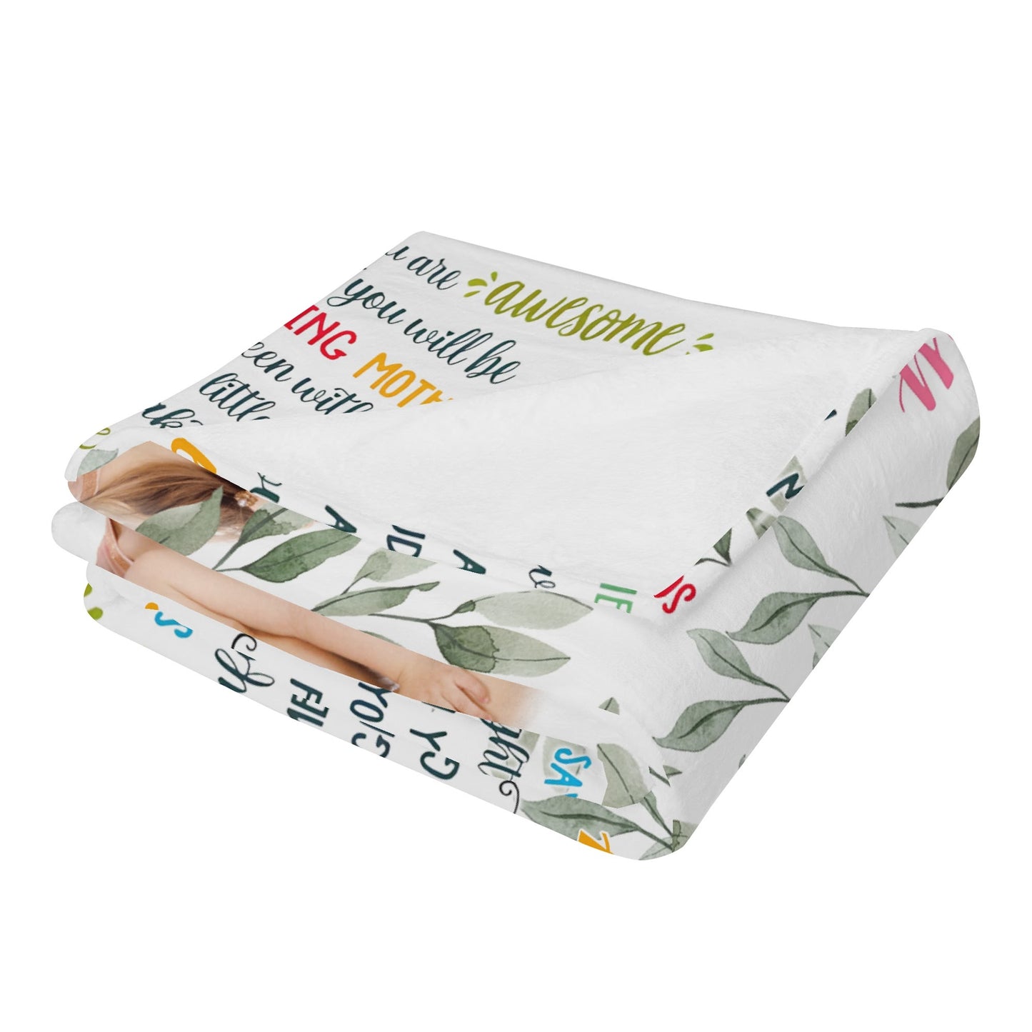 Heartfelt Mommy Baby Photo Blanket - Perfect Gift For Wife