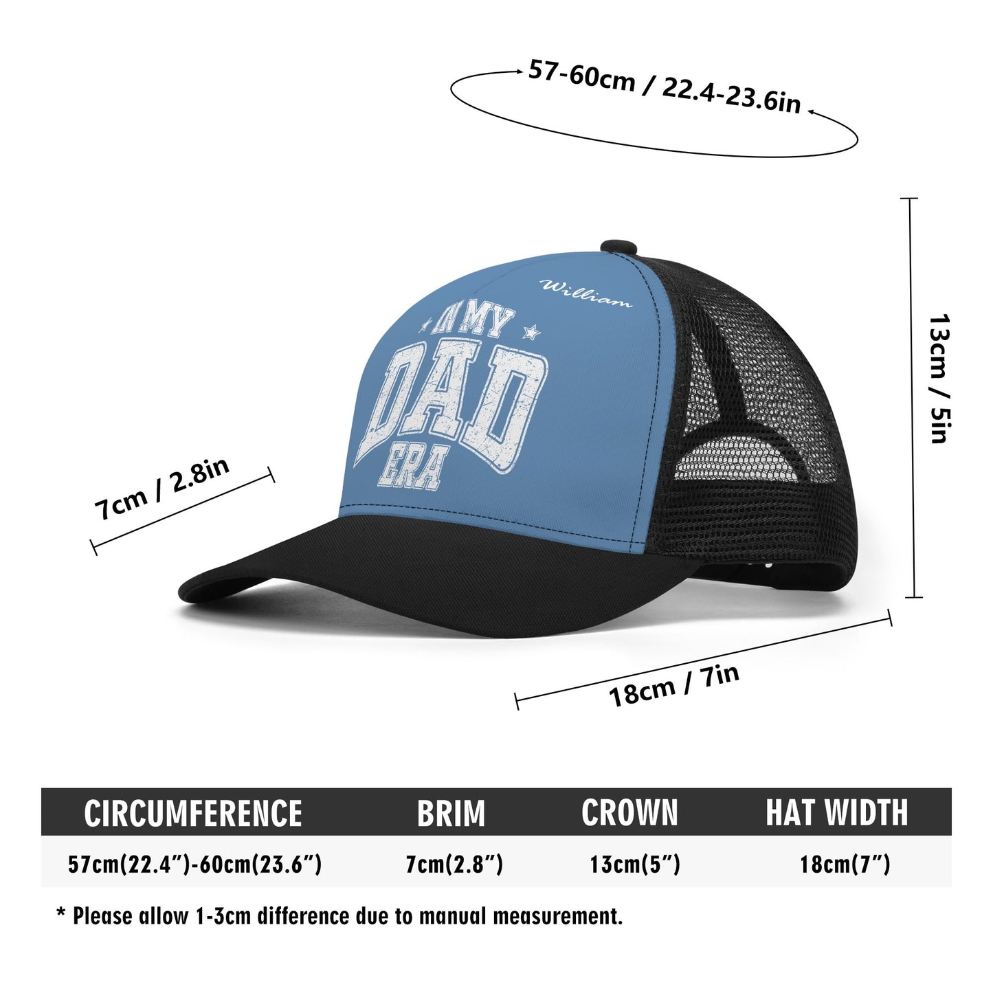 My Dad Era - Custom Name Mesh Trucker Hats