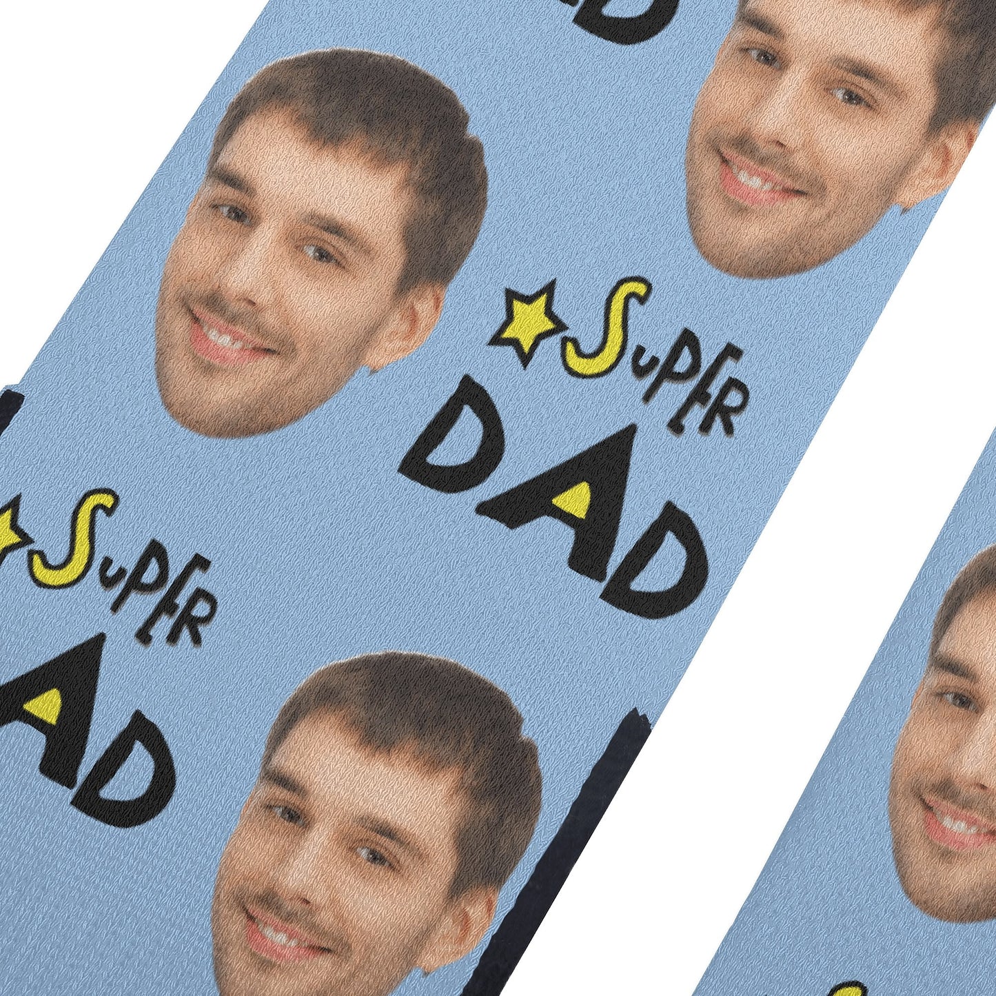 Super Dad Personalised Photo Crew Socks