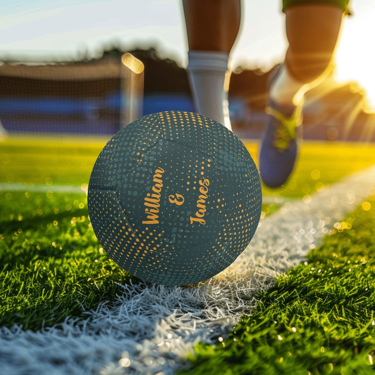 Custom Text Soccer Ball For The Number One Dad
