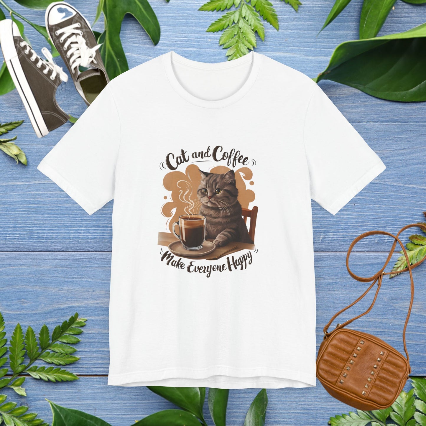 Cat and Coffee T-Shirt - furevermama