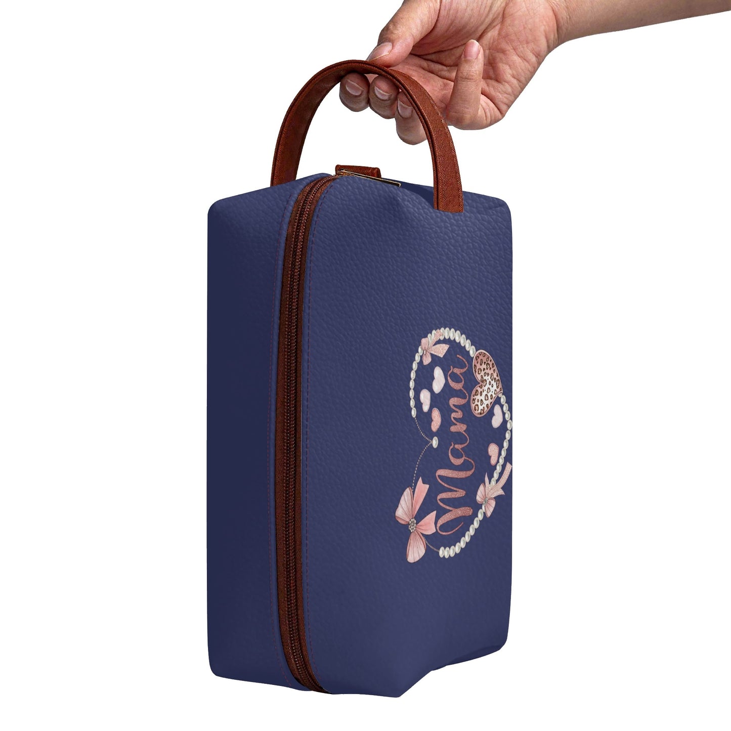 Personalised Name Toilettrie Bag Makeup Organizer for Mama