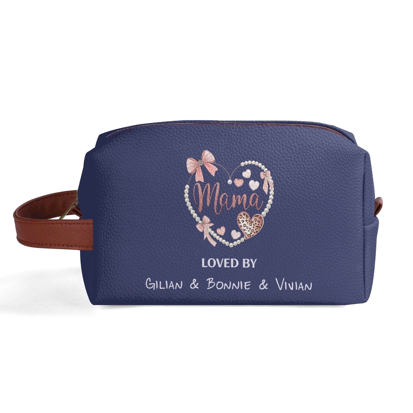 Personalised Name Toilettrie Bag Makeup Organizer for Mama