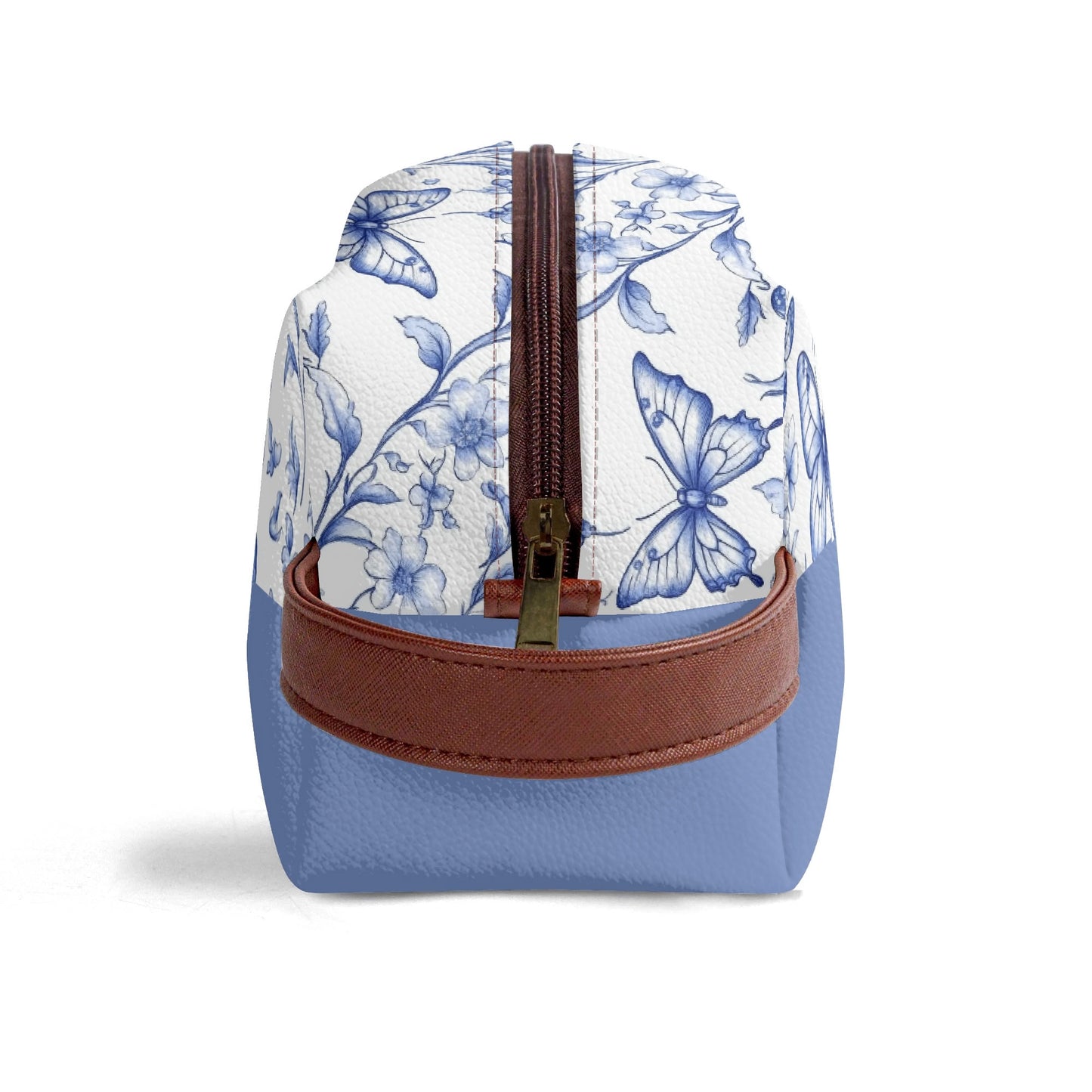 Customized Name Blue Butterfly Makeup Organizer