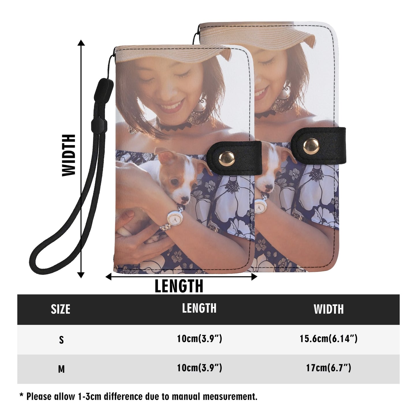 Full Custom Photo Black Phone Flip Case Cover