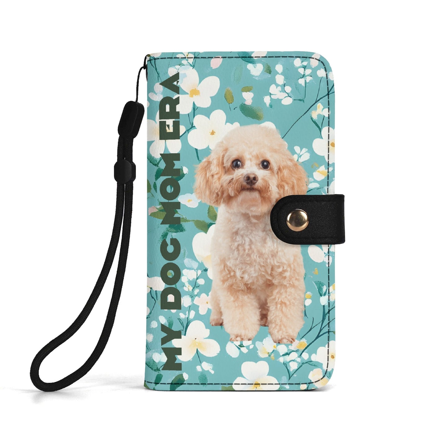 Personalised photo and text phone wallet cover- furevermama