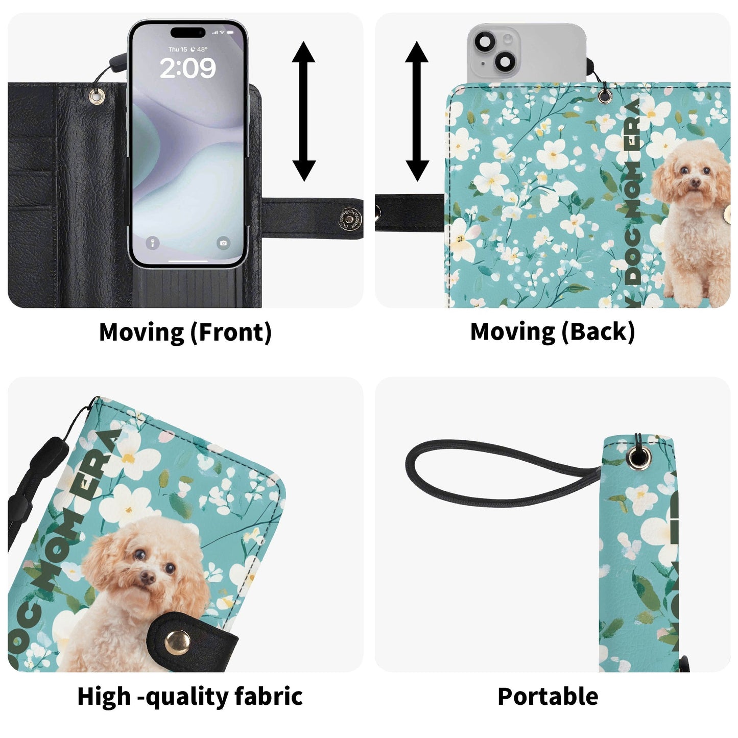 Custom Photo and Text Phone Flip Case Cover