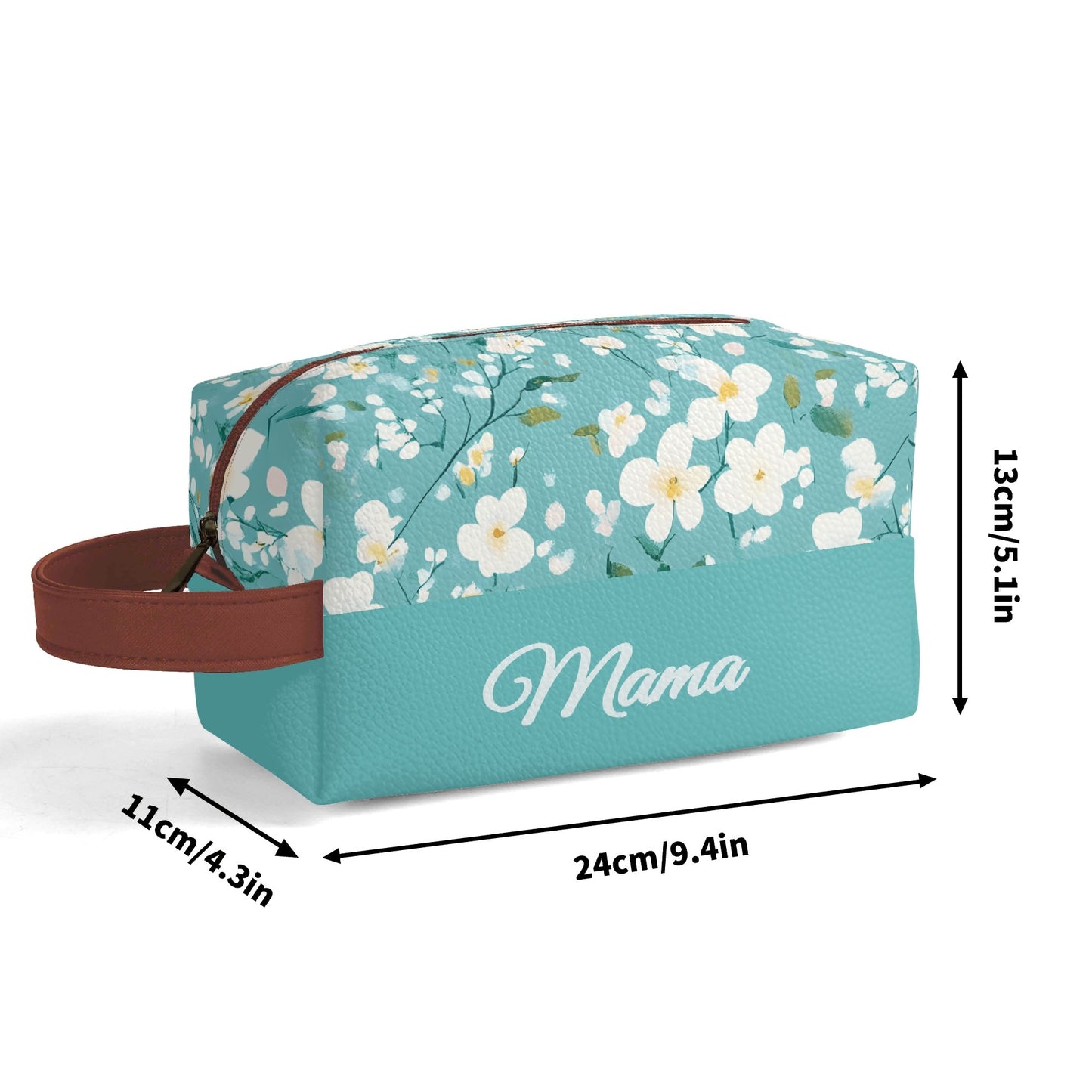Customized Name Sprint Flower Makeup Organizer - furevermama