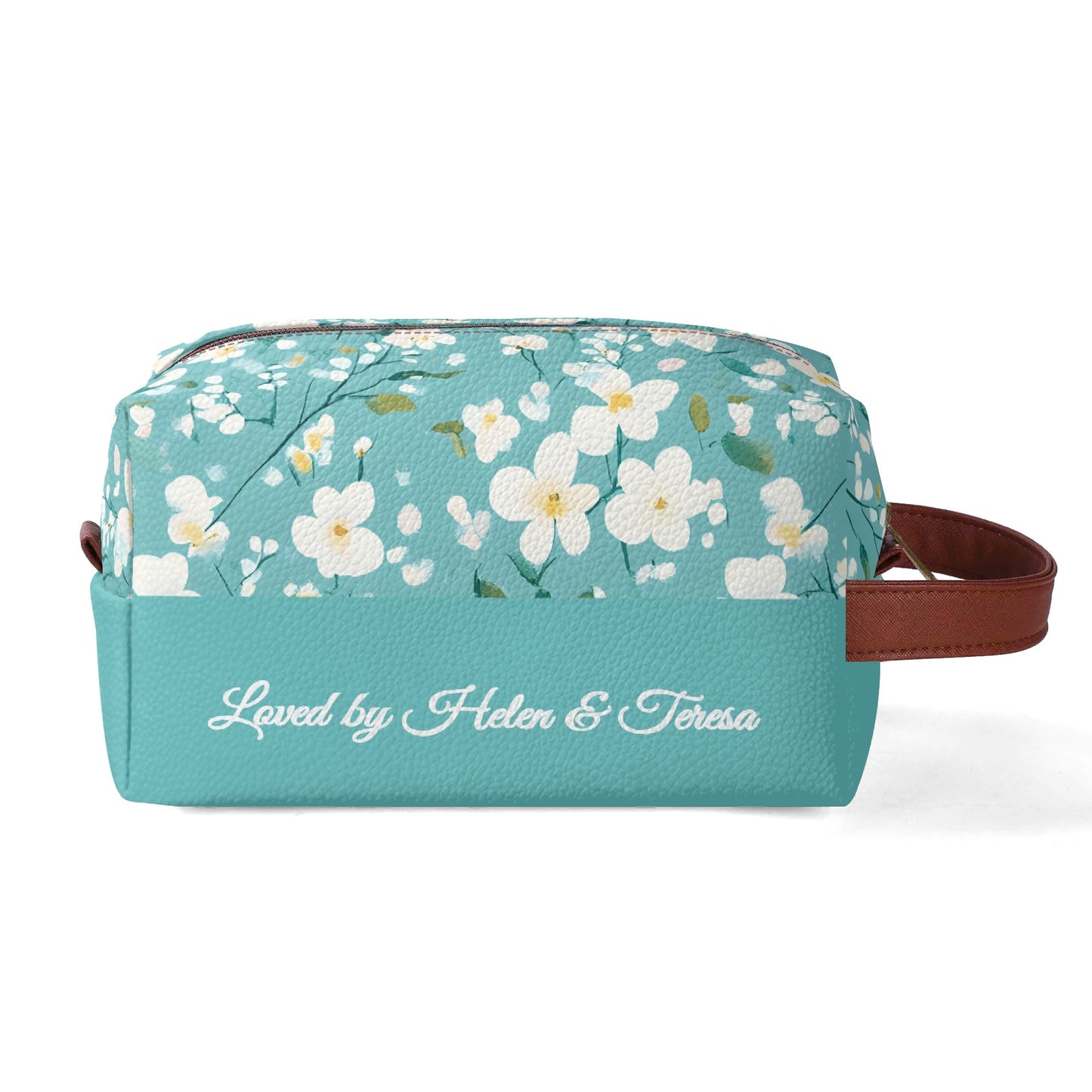 Customized Name Sprint Flower Makeup Organizer - furevermama