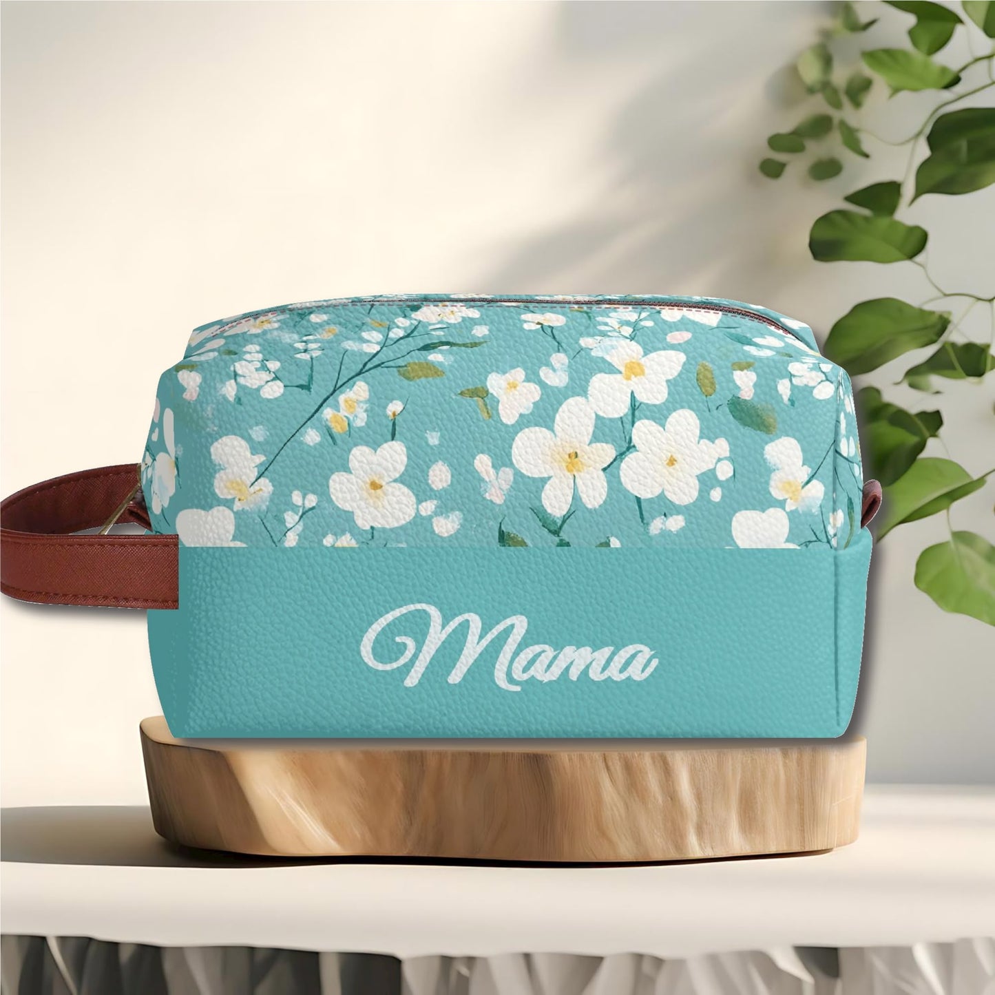 Customized Name Sprint Flower Makeup Organizer - furevermama