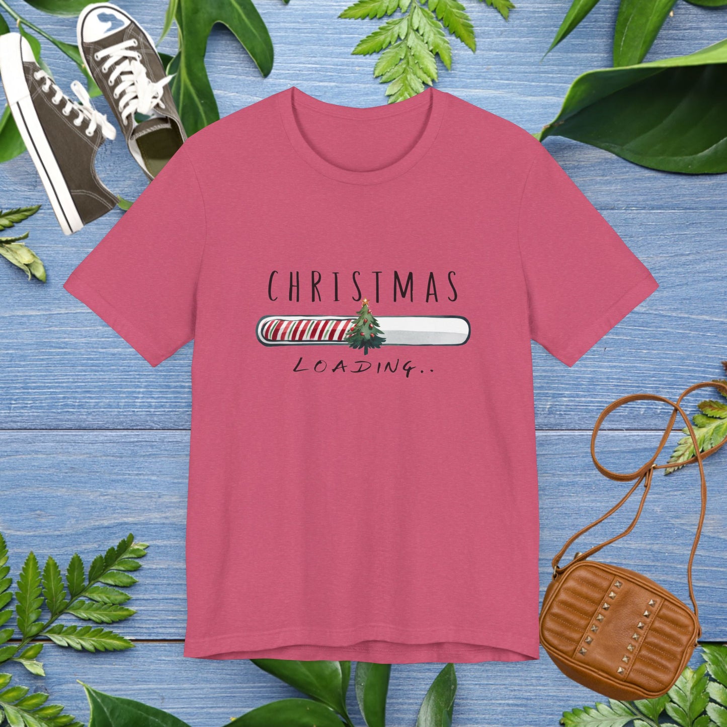 Christmas Is Loading Short Sleeve T-Shirt - furevermama