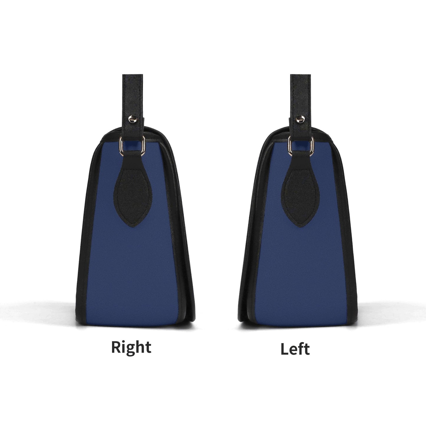 Custom Photo to Art Style - Custom Name New Version Top-grain Leather Saddle Bag