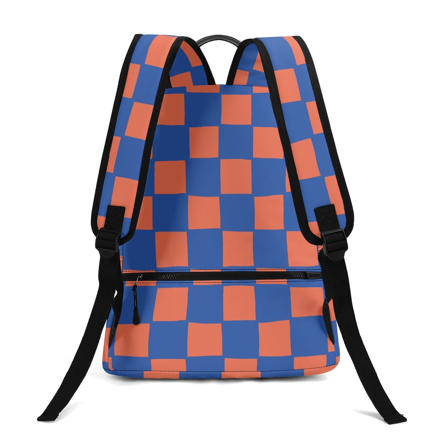 Custom Pet Art Style Checked School Backpack