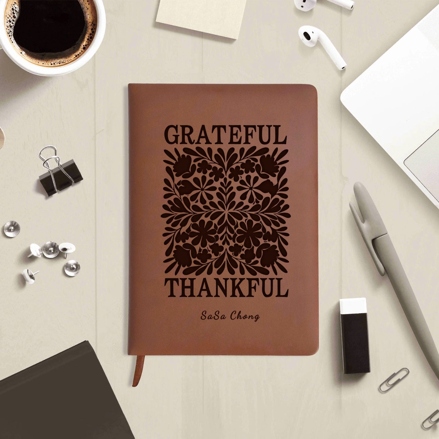 Quote For Christian / Motivation - Engraved Brown Notebook Custom Journals Diary Gift for Friends Family