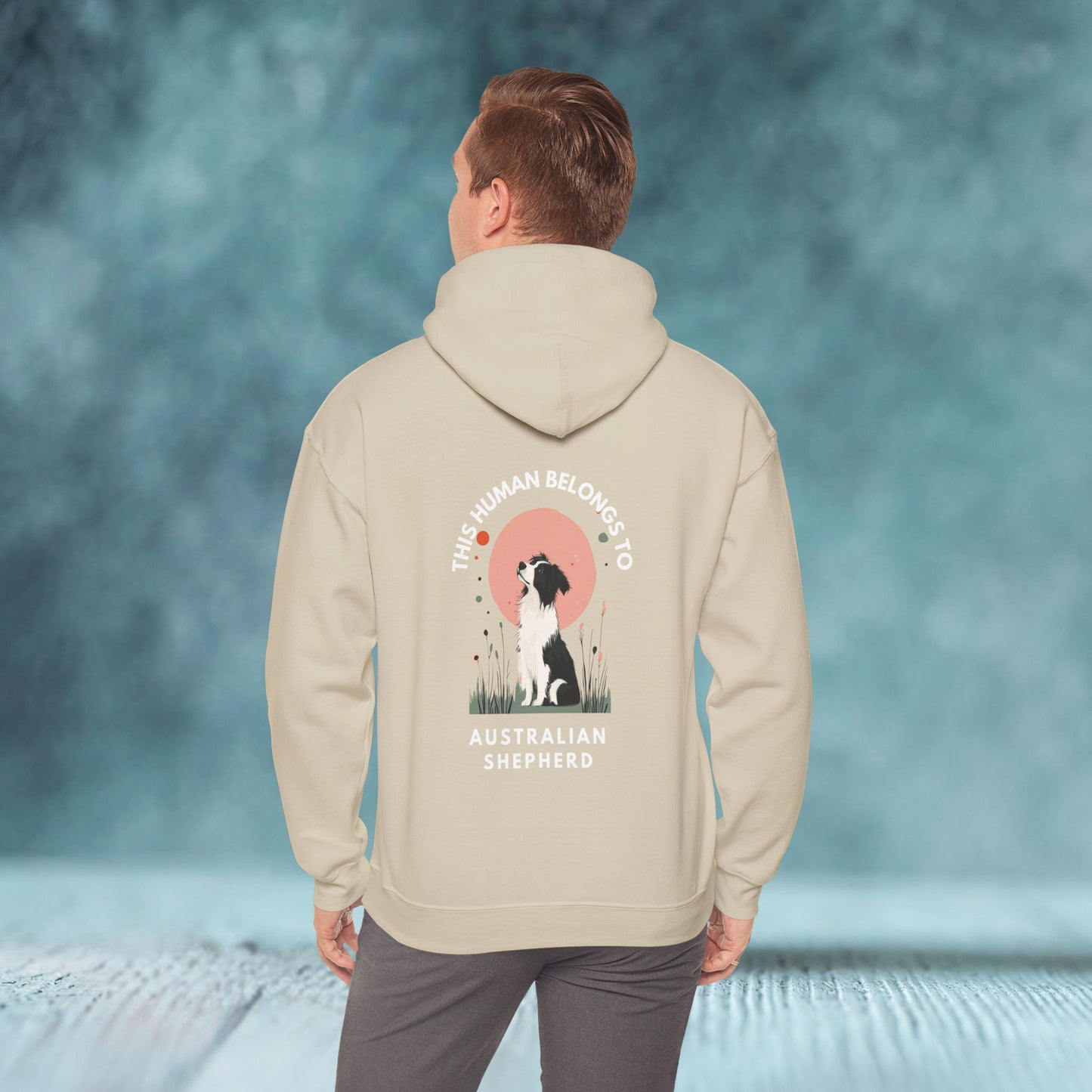 This Human Belongs To Australian Shepherd Unisex Hoodie - furevermama