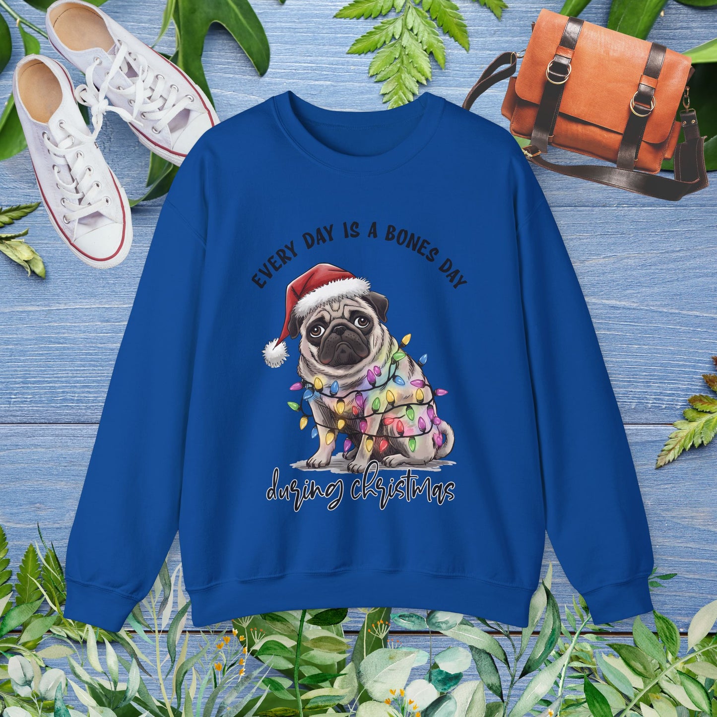 Everyday Is Bones Day During Christmas, Bulldog Unisex Sweatshirt - furevermama