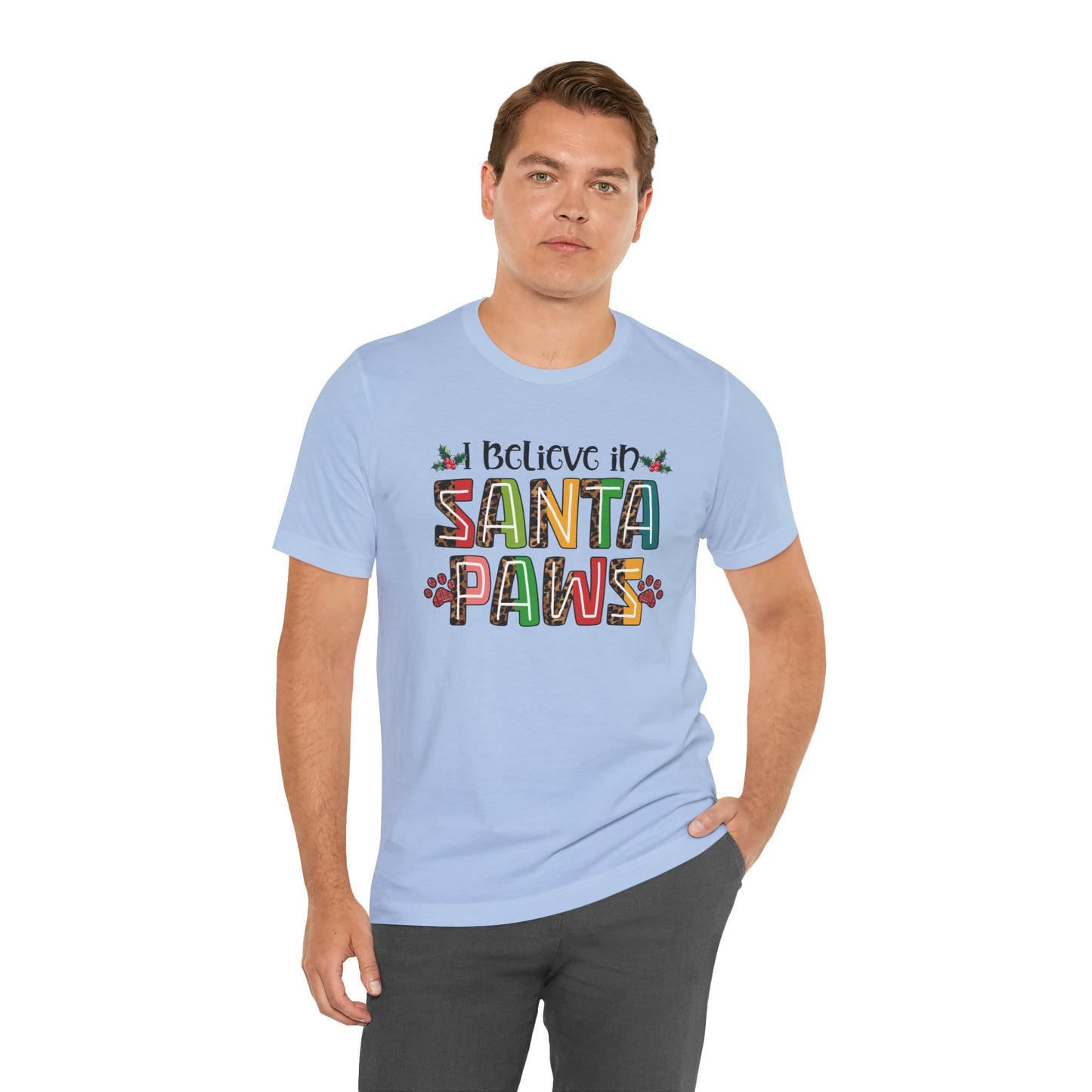 I Believe In Santa Paws Jersey Tee - furevermama