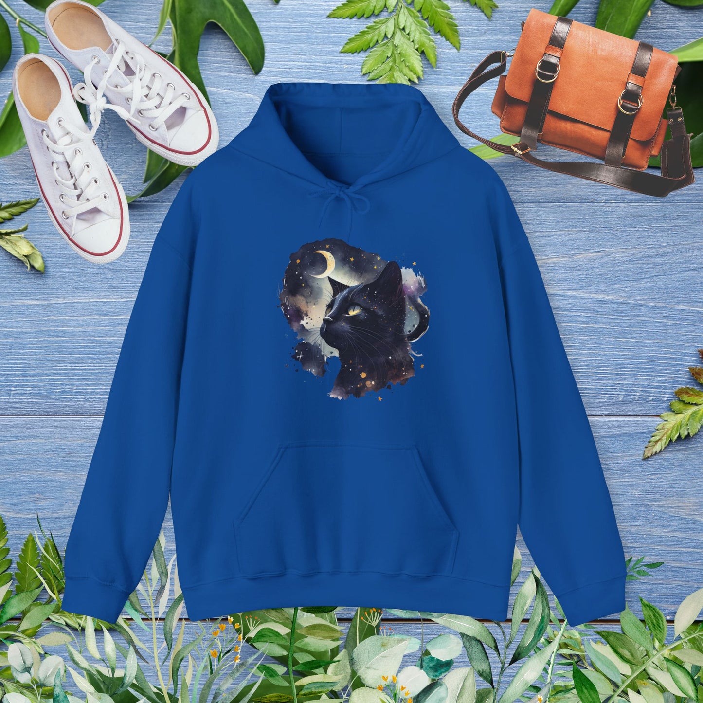 Moon Night Cat Unisex Hoodie - furevermama
