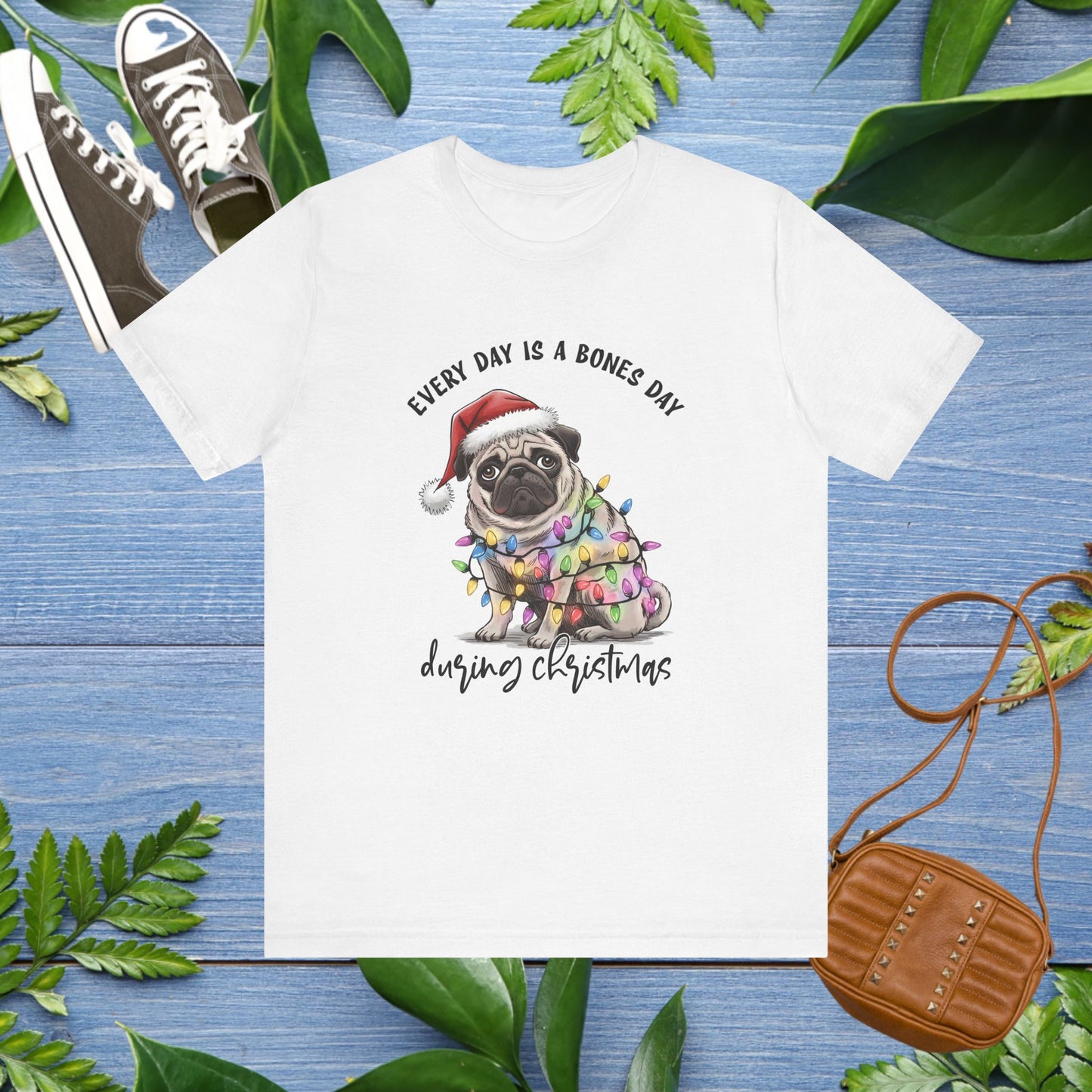 Everyday Is Bones Day During Christmas, Bulldog Unisex T-Shirt - furevermama