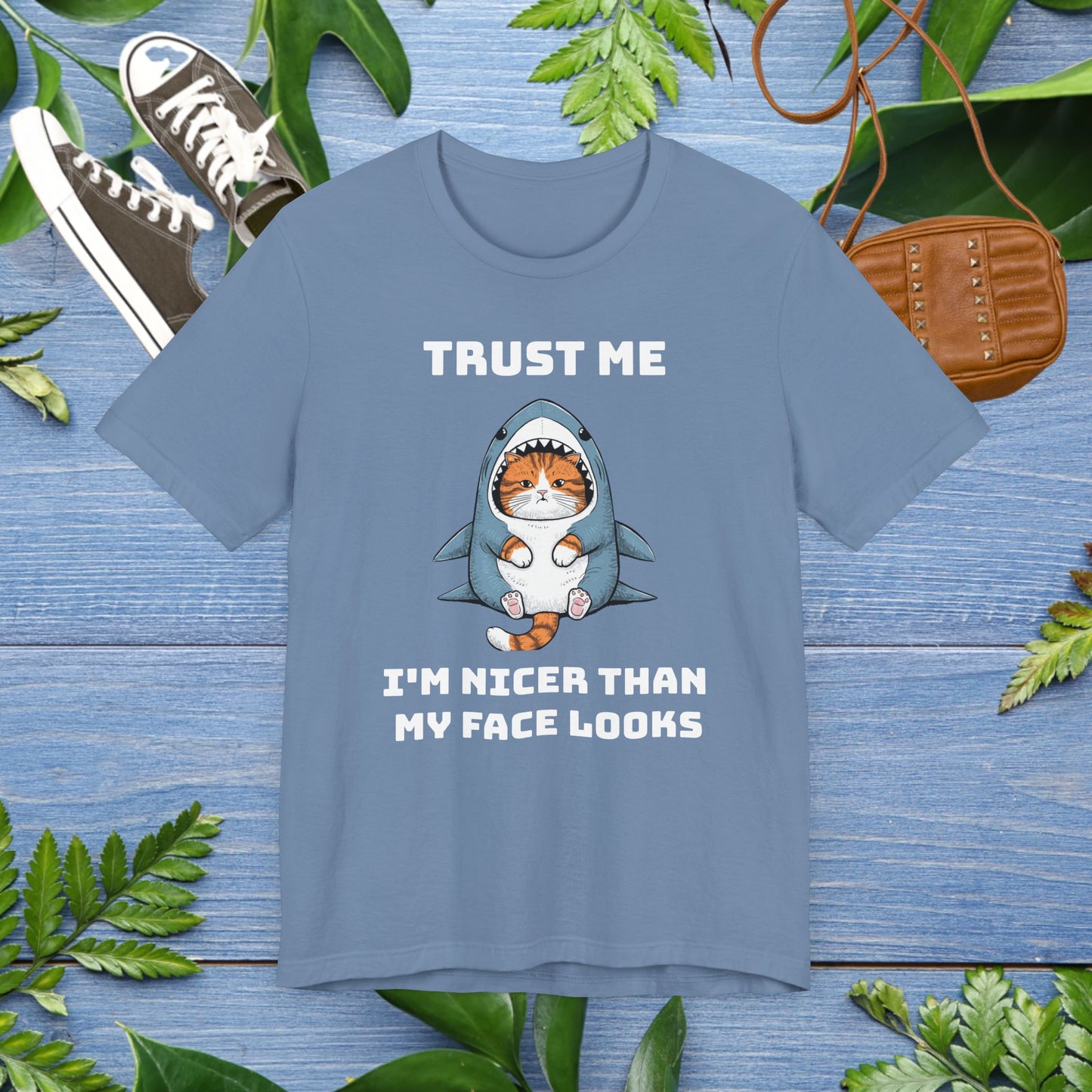 Cat in Shark Costume Unisex T-Shirt - furevermama
