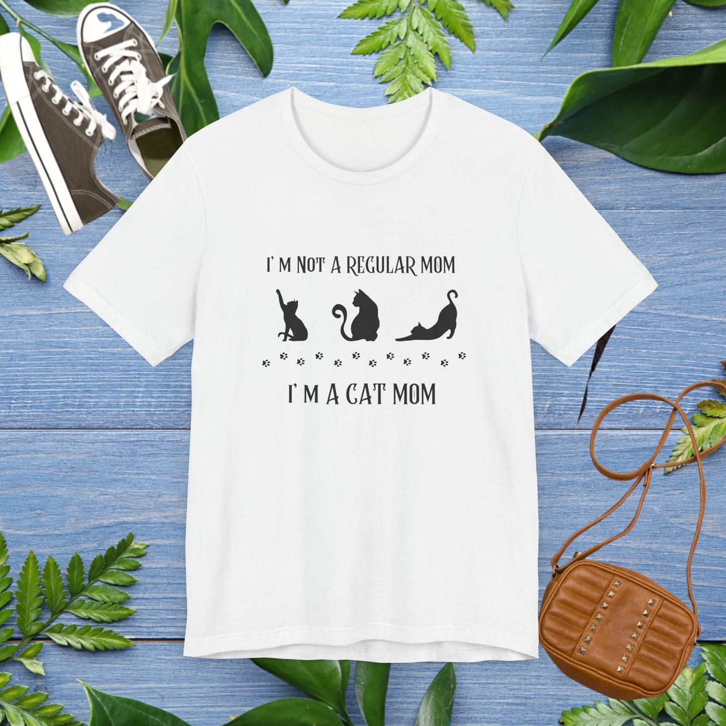 Cat Mom Unisex Tee - I Am not a Regular Mom Design - furevermama