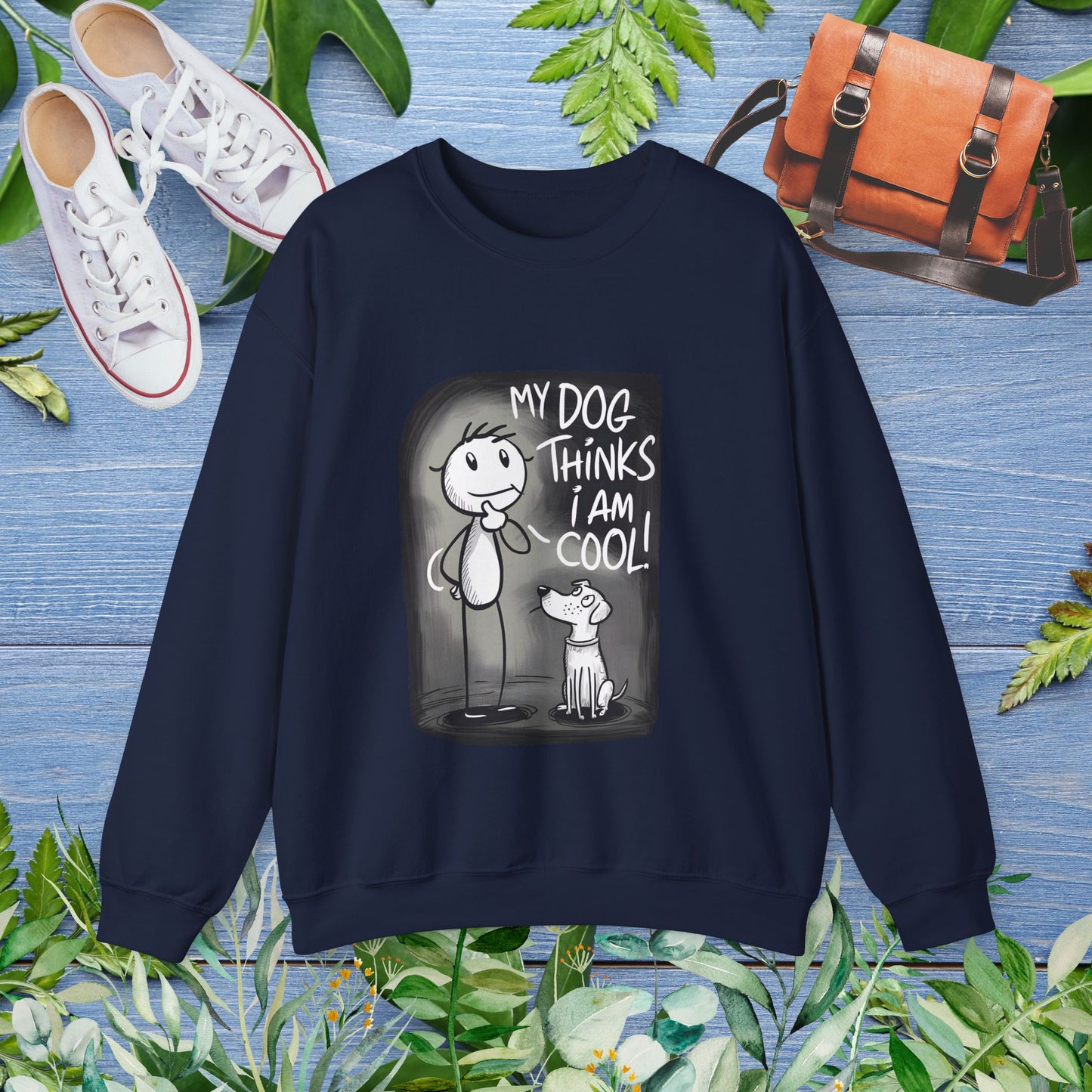 My Dog Thinks I Am Cool - Unisex Crewneck Sweatshirt - furevermama