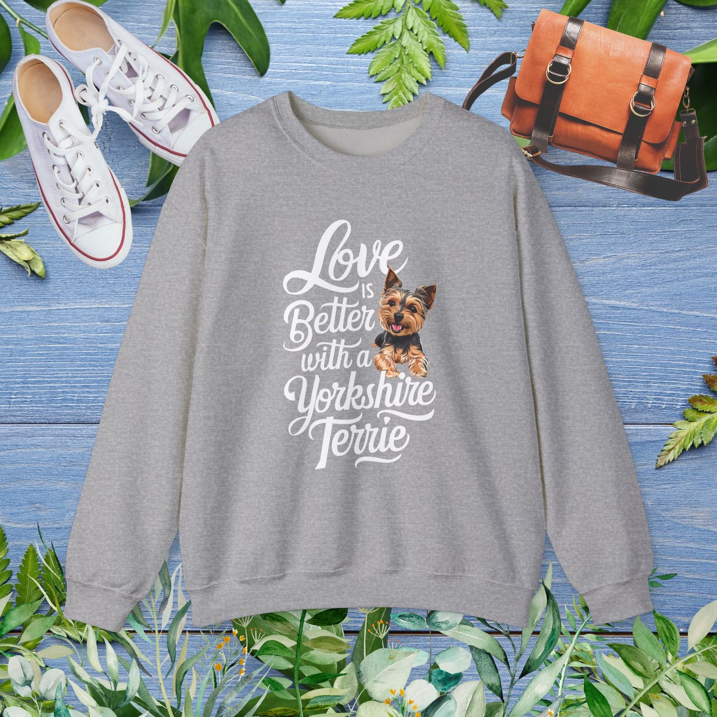 Life Is Better With A Terrie Yorkshire Unisex Sweatshirt - furevermama