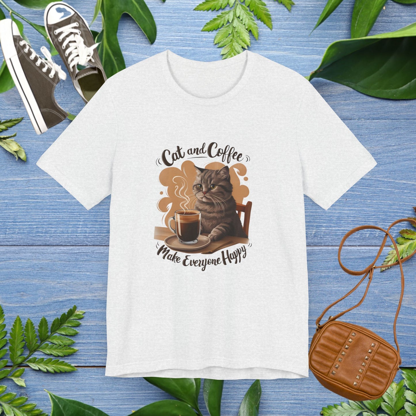 Cat and Coffee T-Shirt - furevermama