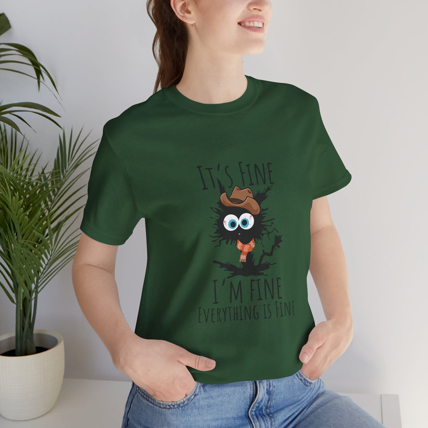 Everything Is Fine Meowdy T-Shirt - furevermama