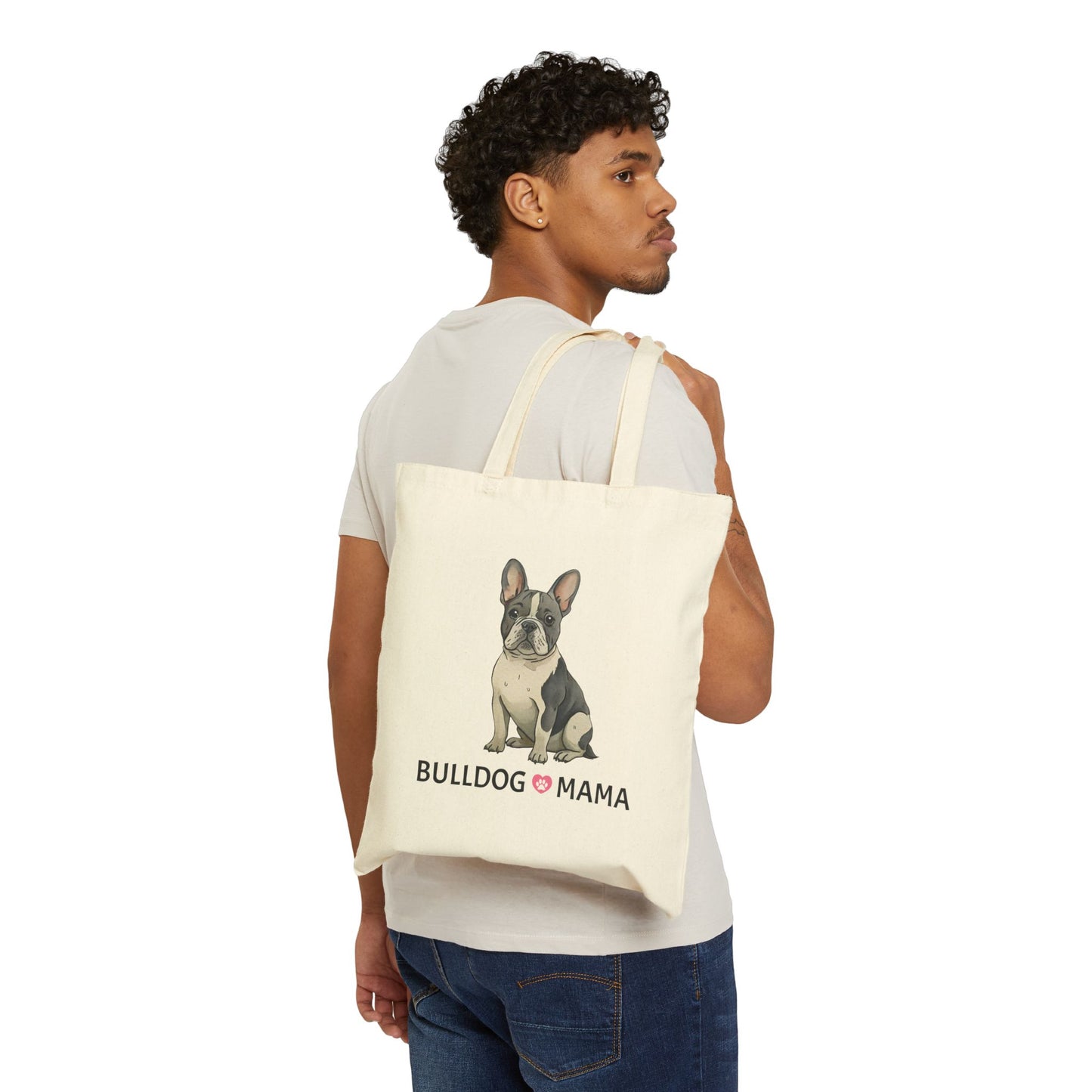 Tote Bag - Bulldog Loves Mama - furevermama