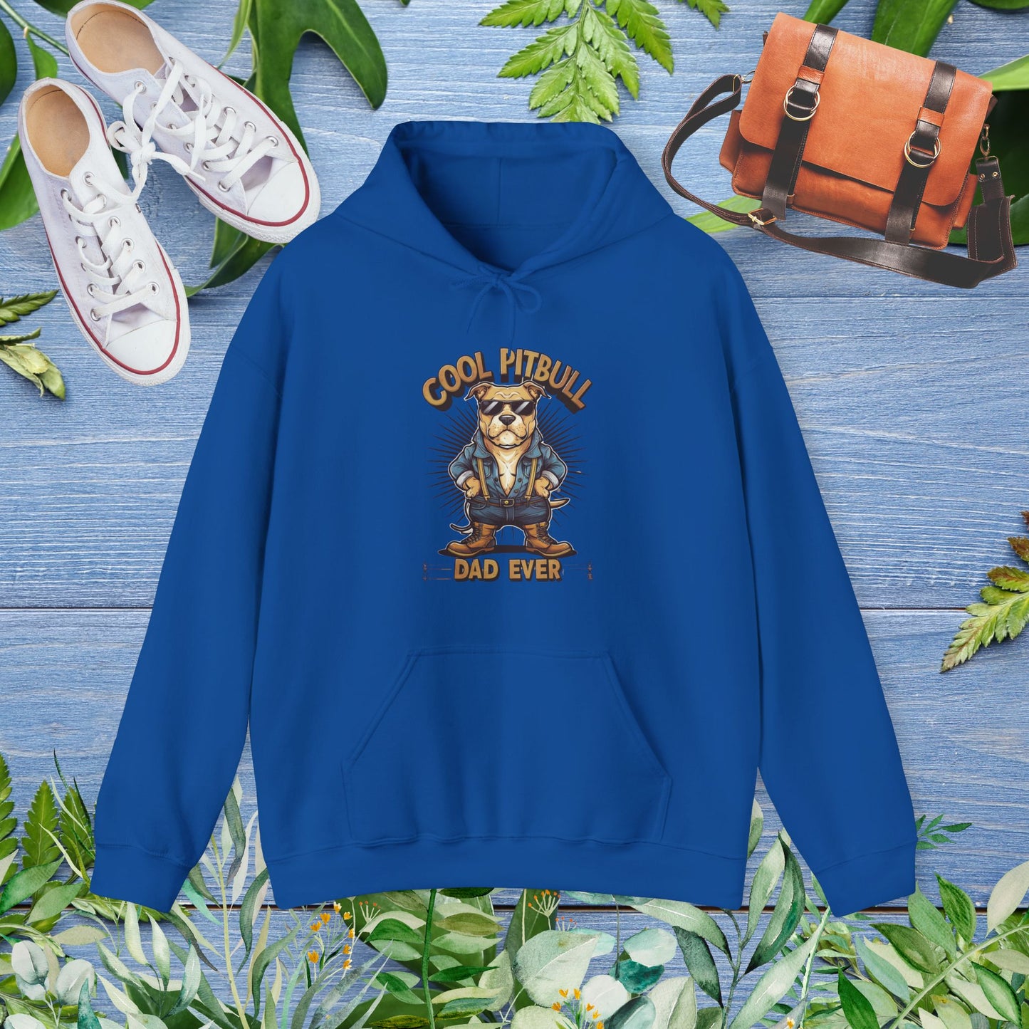 Cool Pitbull Dad Hoodie - furevermama