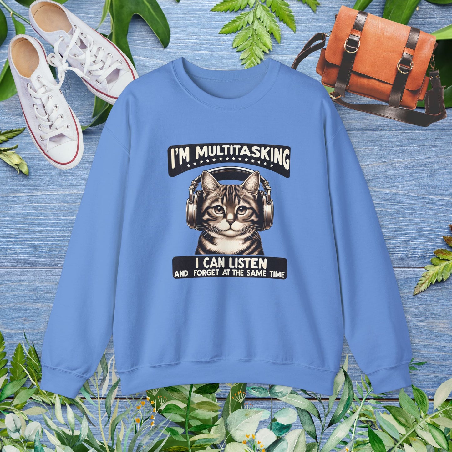 Multitasking Cat Unisex Sweatshirt - furevermama