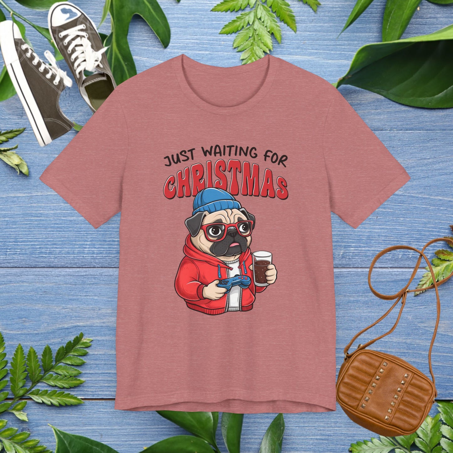 Just Waiting For Christmas, Bulldog Jersey Tee - furevermama