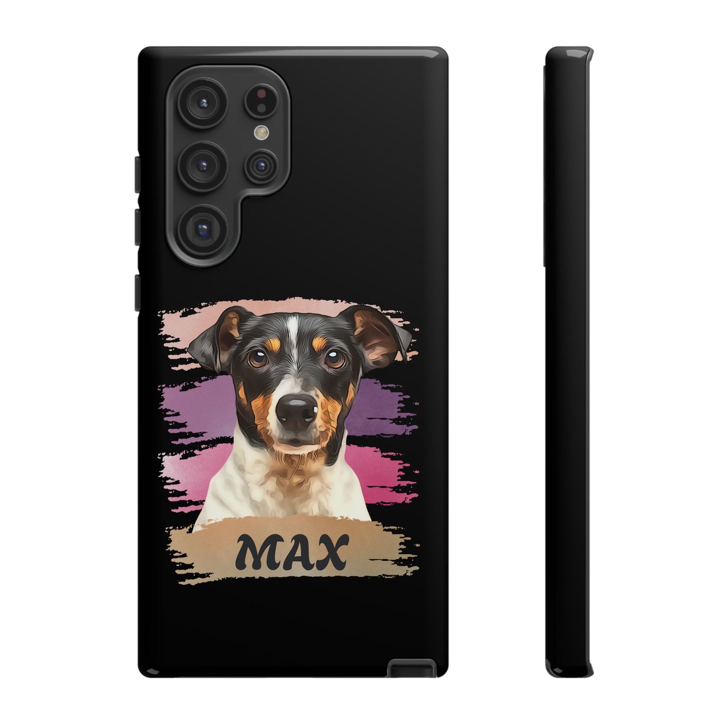 Custom Pet Portrait Phone Case, Pink Brush Edition - furevermama