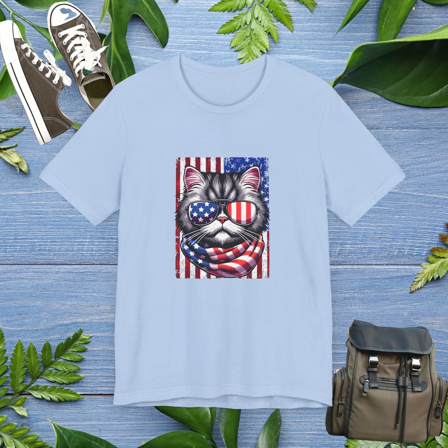Patriotic Cat Unisex T-Shirt - furevermama