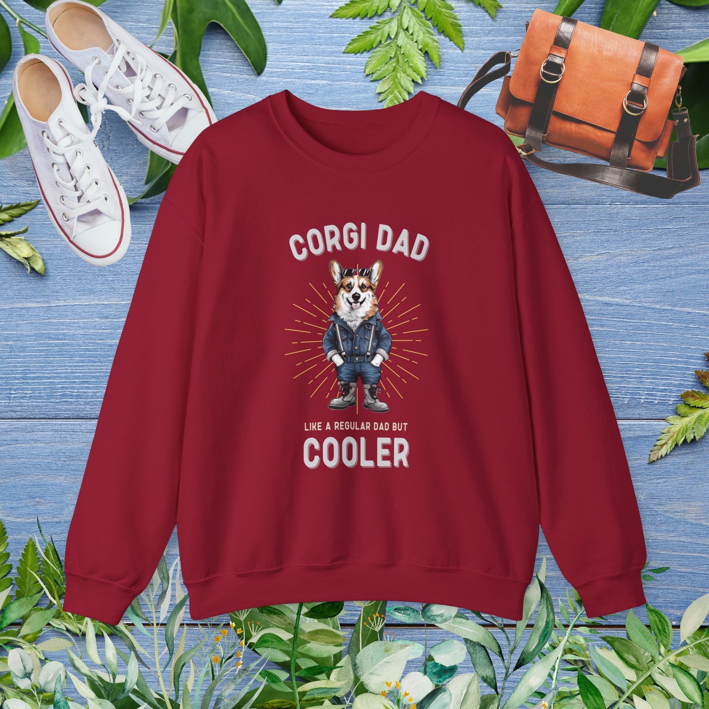 Cooler Corgi Dad Sweatshirt - furevermama