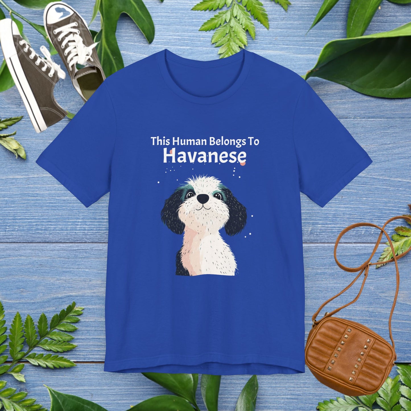 This Human Belongs To Havanese Unisex T-Shirt - furevermama