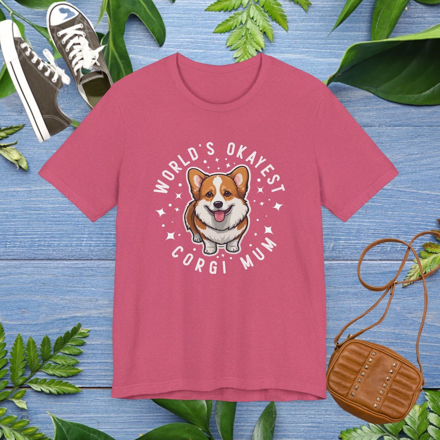 World's Okayest Corgi Mum Unisex T-Shirt - furevermama