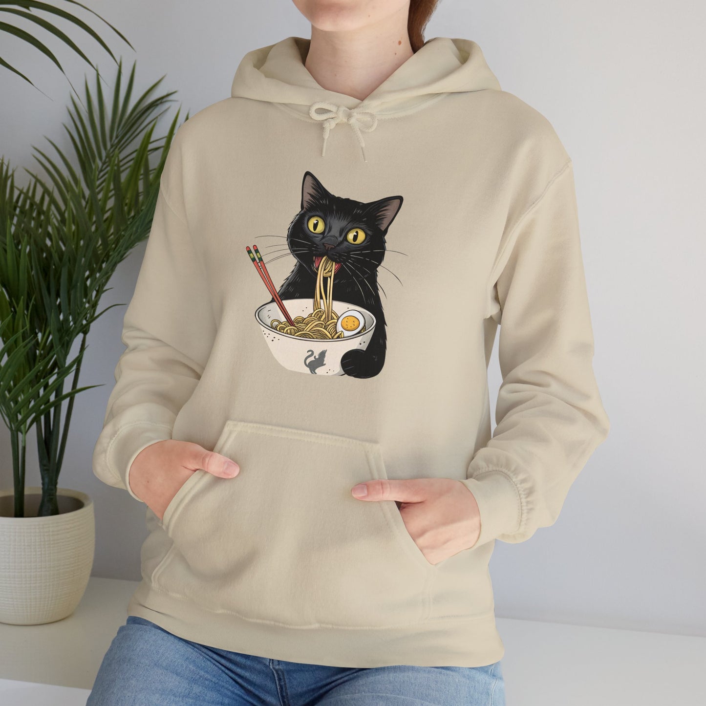 Cat Eating My Ramen Unisex Hoodie - furevermama
