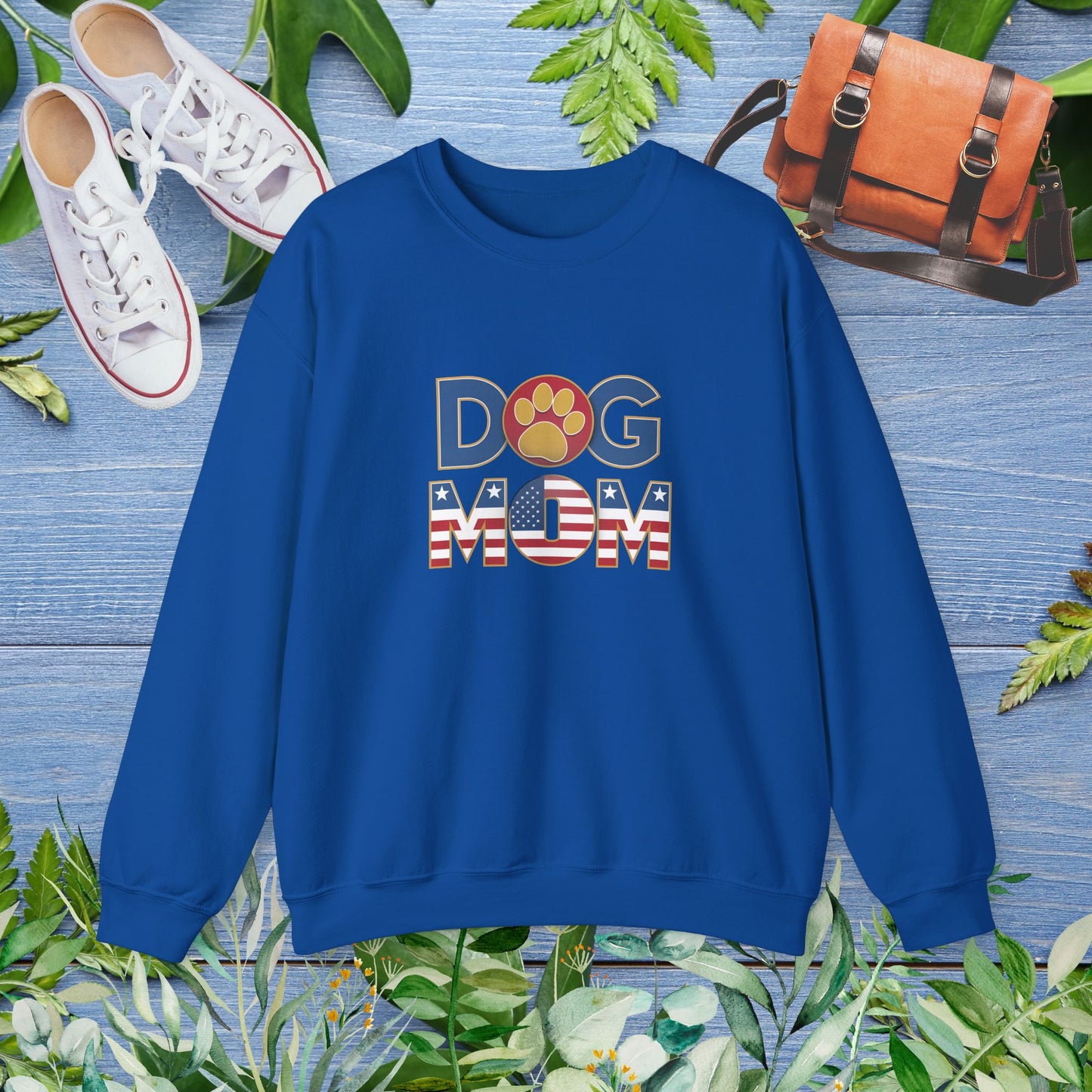 USA Patriotic Dog Mom Sweatshirt - furevermama