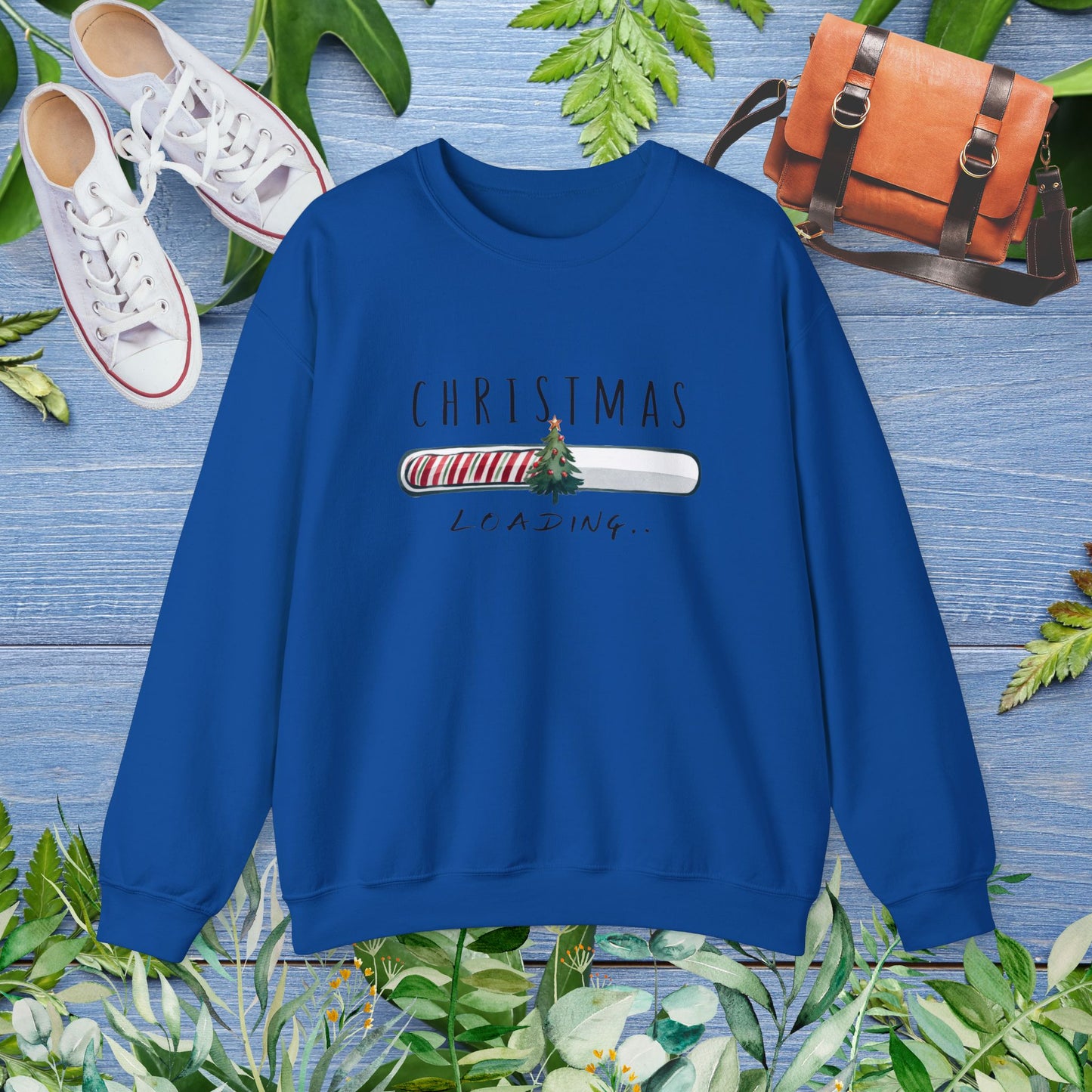 Christmas Is Loading Unisex Heavy Blend™ Crewneck Sweatshirt - furevermama