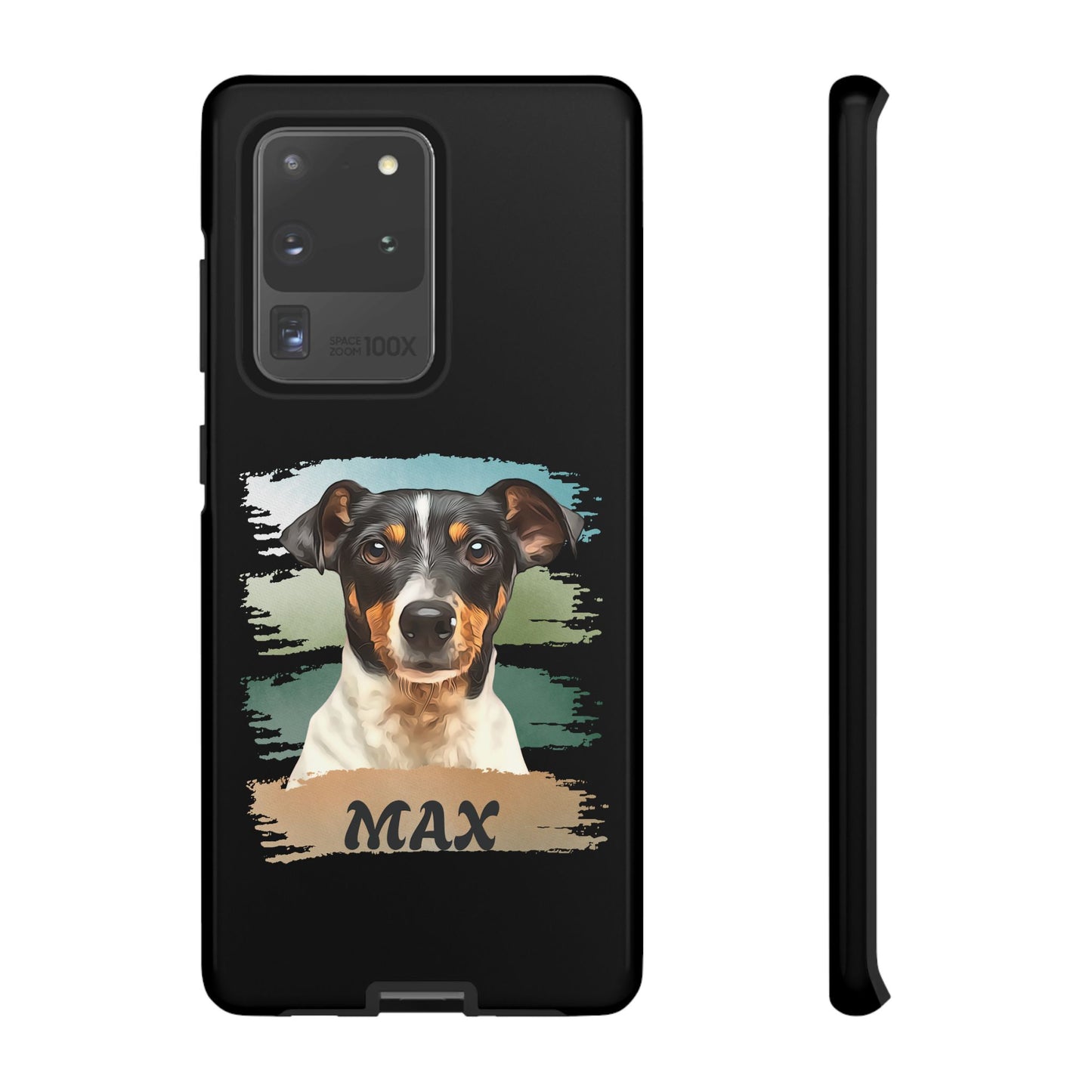 Custom Pet Portrait Phone Case, Green Brush Edition - furevermama