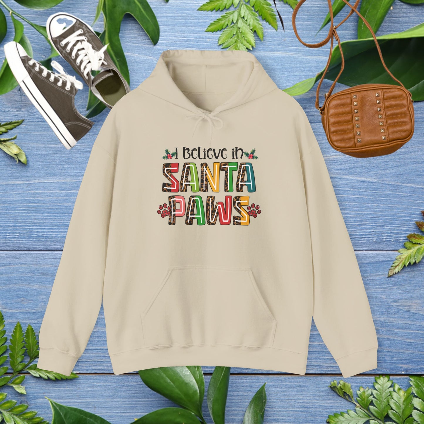 I Believe In Santa Paws Unisex Hooded Sweatshirt - furevermama
