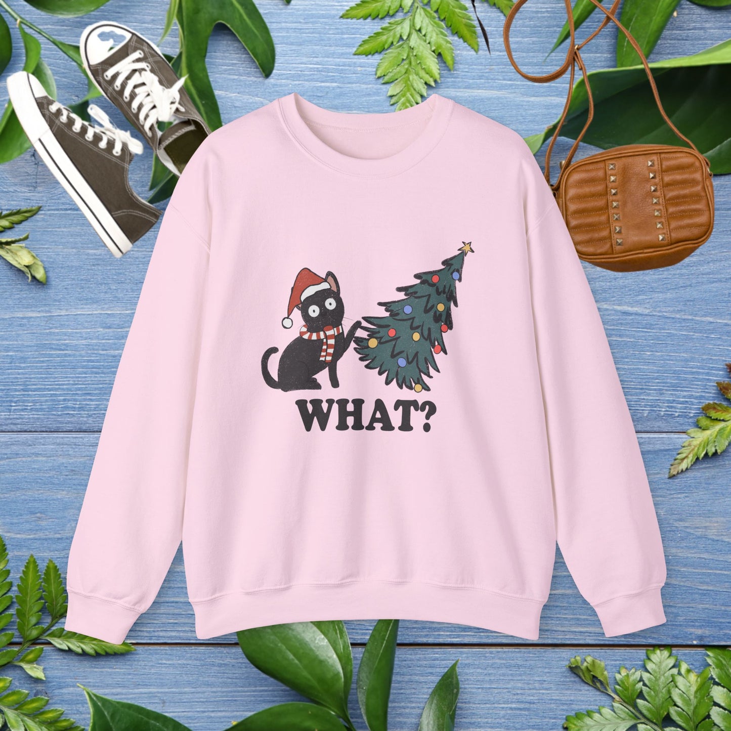 Naughty Cat Christmas Unisex Sweatshirt - furevermama
