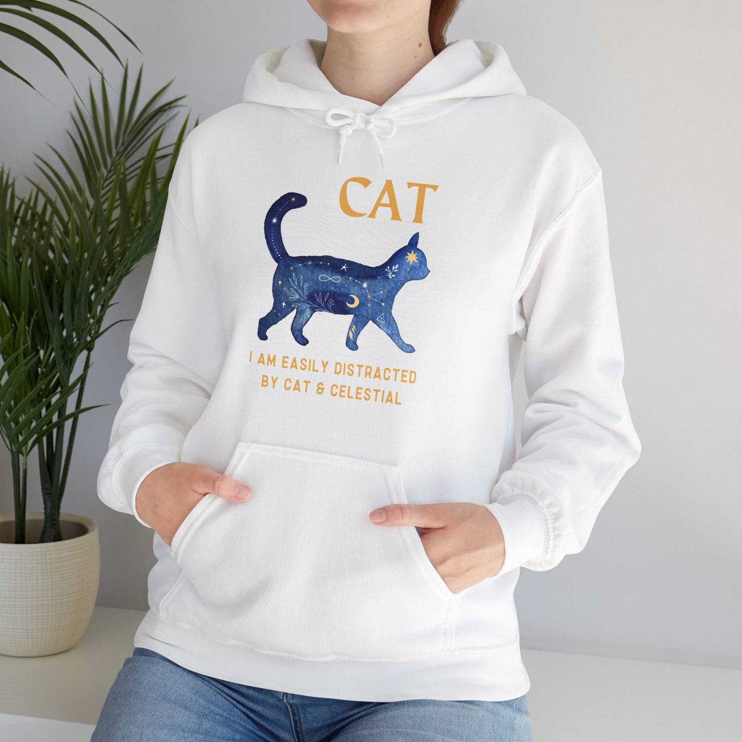 Cat and Celestial Unisex Hoodie - furevermama