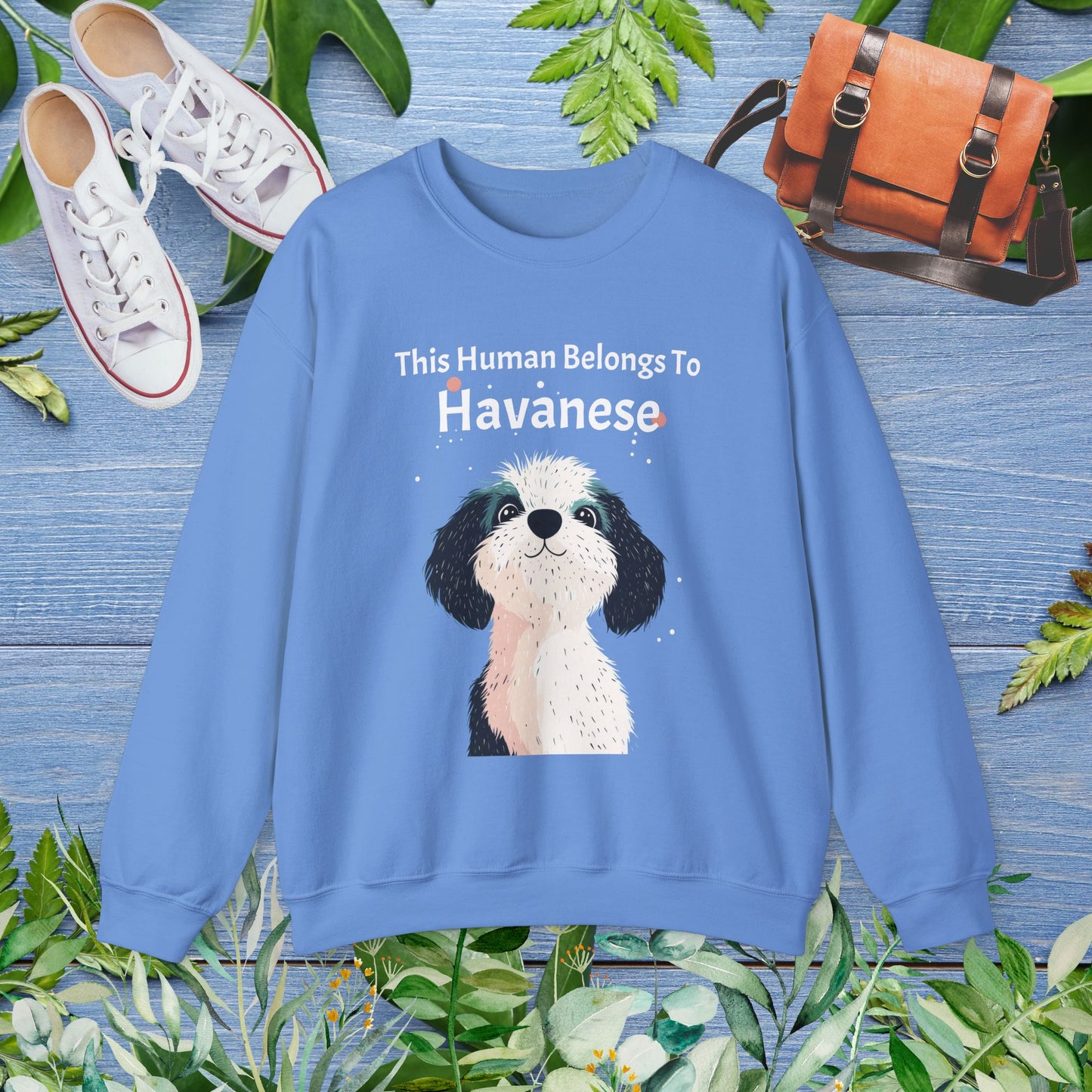 This Human Belongs To Havanese Unisex Sweatshirt - furevermama