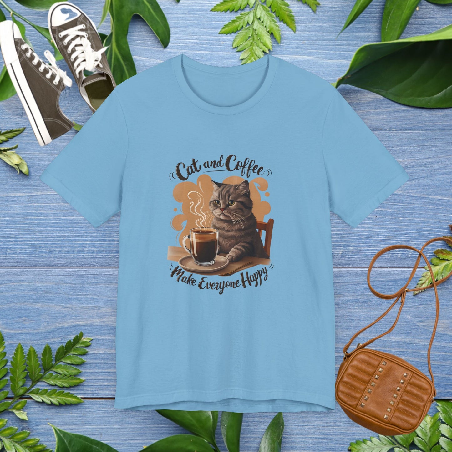 Cat and Coffee T-Shirt - furevermama