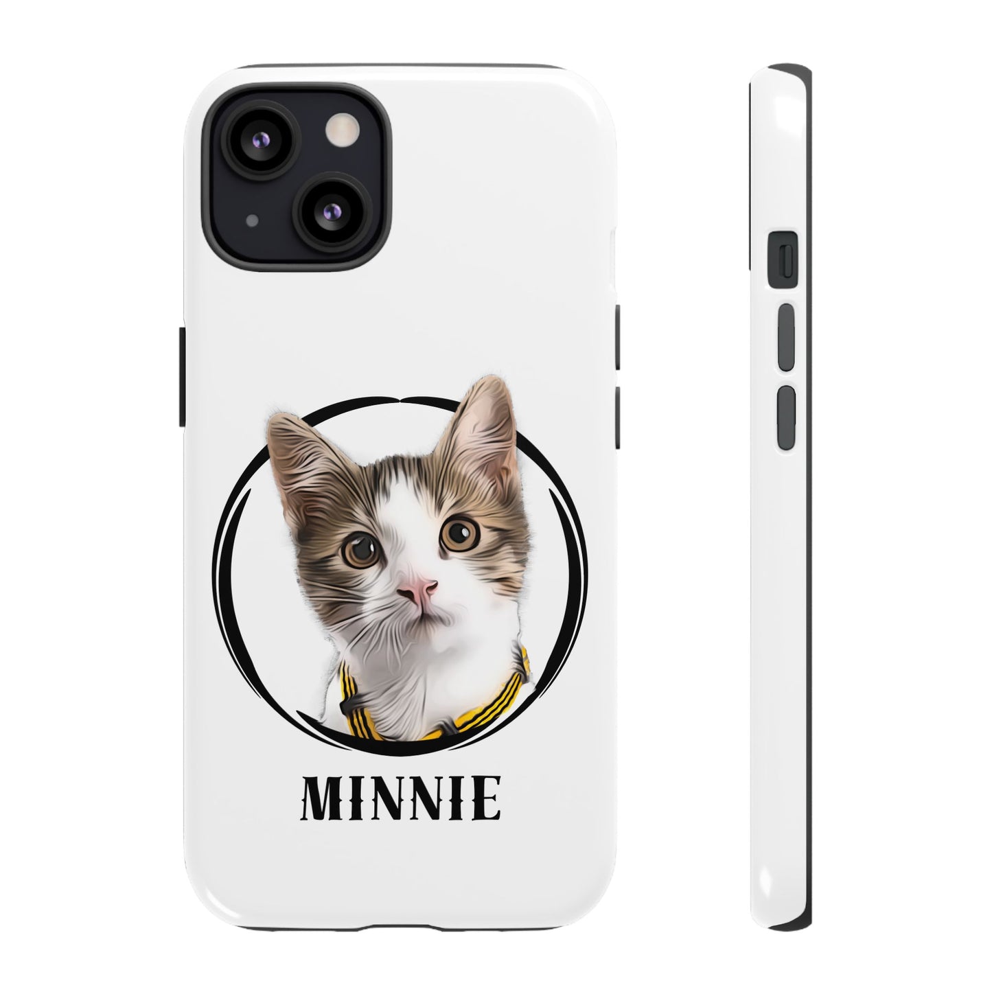 Custom Pet Portrait In Circle Phone Case - furevermama