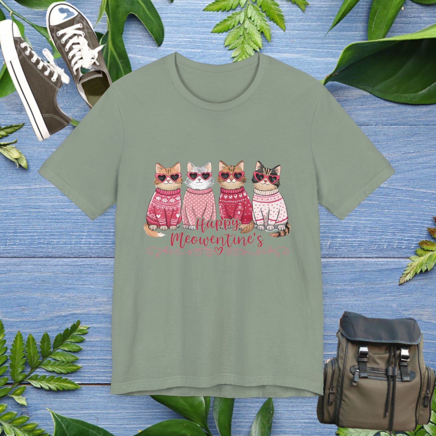 Happy Meowentine's Unisex T-Shirt - furevermama