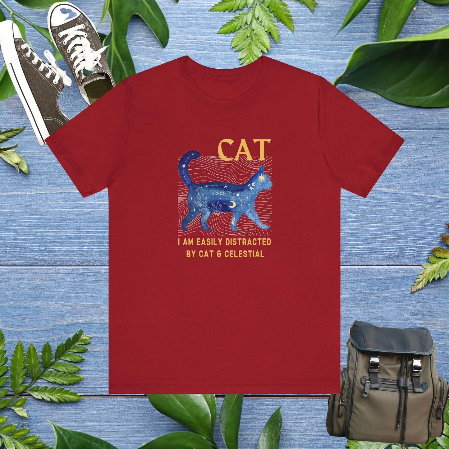 Cat and Celestial T-Shirt - furevermama
